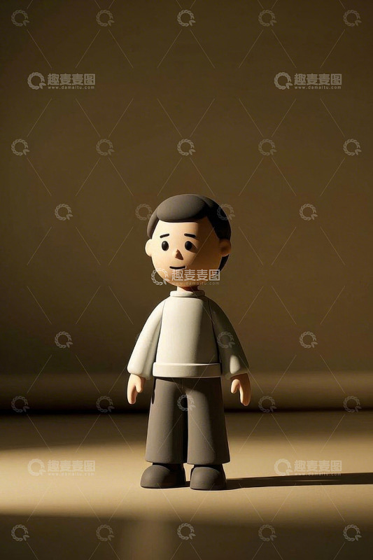 站立的卡通人物玩偶