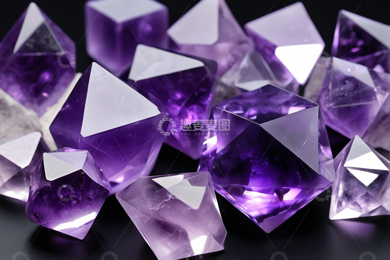 高清大图下载【趣麦麦图】紫水晶特写素材