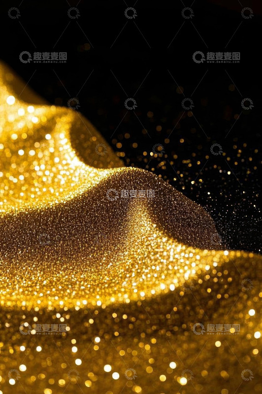 金色闪光颗粒质感背景