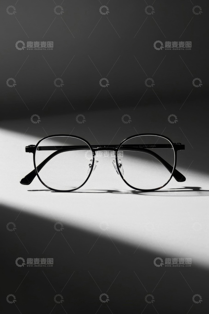 高清大图下载【趣麦麦图】现代简约风格眼镜特写