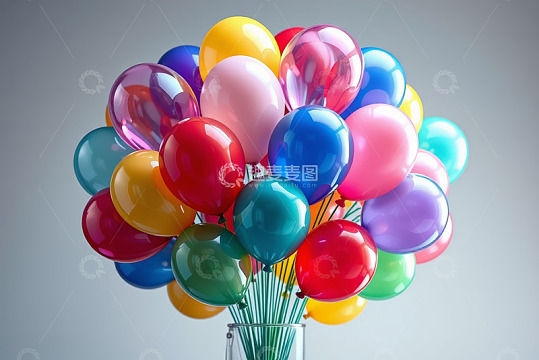 彩色气球装饰素材