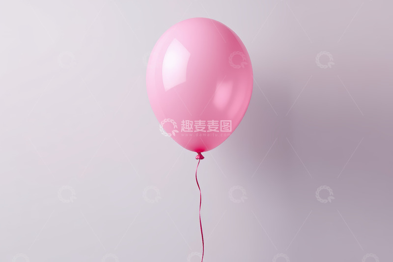 高清大图下载【趣麦麦图】粉色气球特写