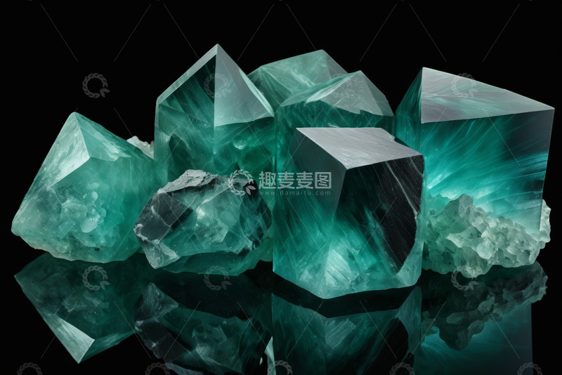 高清大图下载【趣麦麦图】绿宝石矿物特写素材