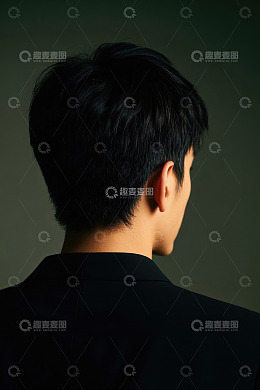男性背影肖像
