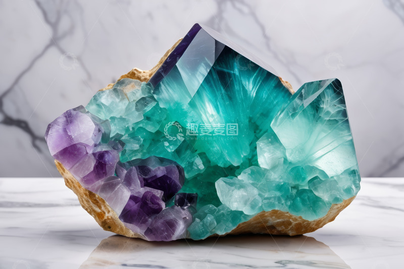 高清大图下载【趣麦麦图】多彩水晶矿石特写