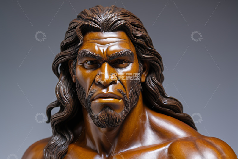 高清大图下载【趣麦麦图】男性人物雕像特写