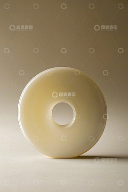 玉质圆环特写素材