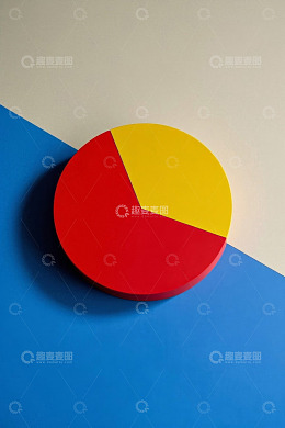 双色拼接立体圆形图表