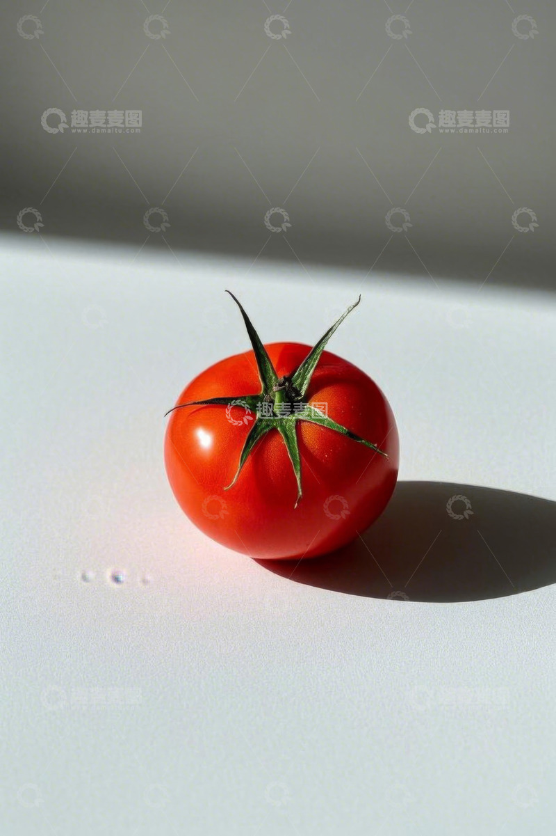 高清大图下载【趣麦麦图】红色新鲜番茄特写