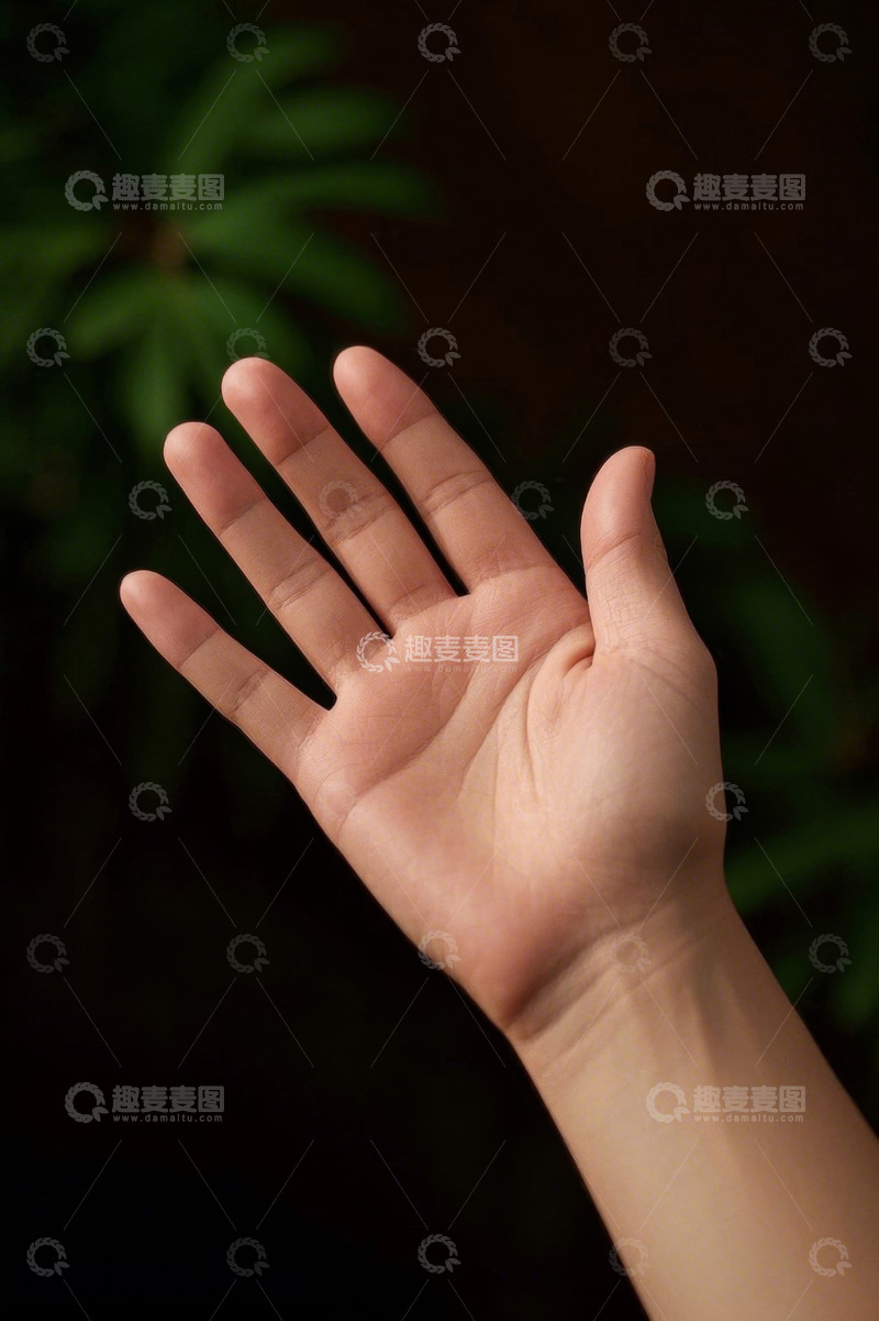 高清大图下载【趣麦麦图】手掌特写展示手部细节