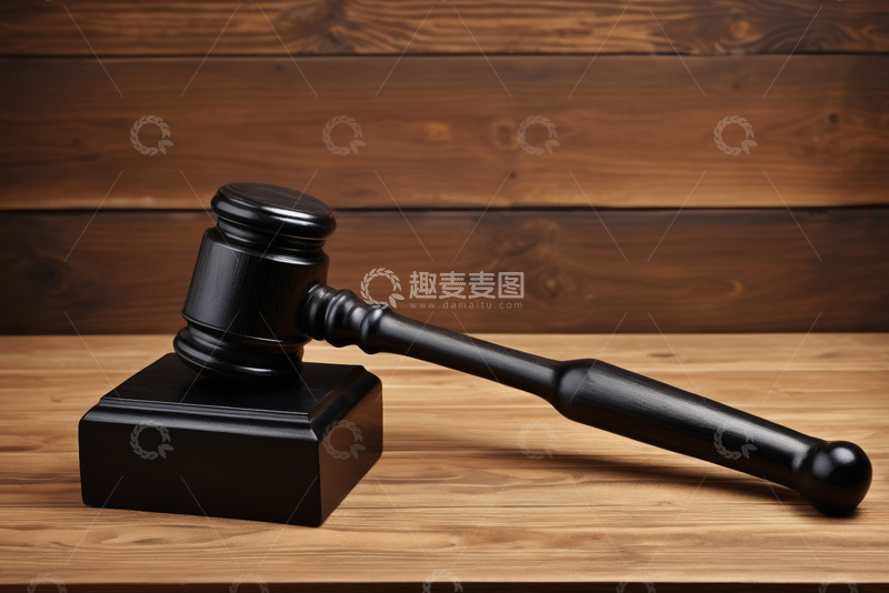 高清大图下载【趣麦麦图】法庭木槌特写