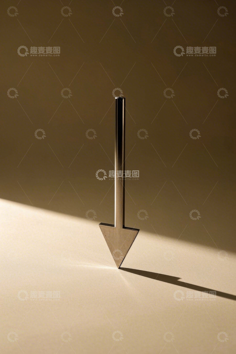 高清大图下载【趣麦麦图】金属箭头静物特写