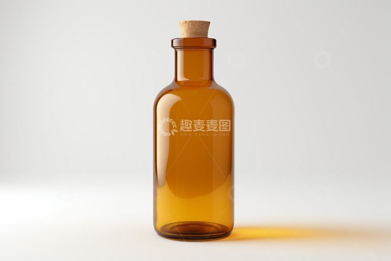 高清大图下载【趣麦麦图】棕色玻璃瓶配软木塞静物