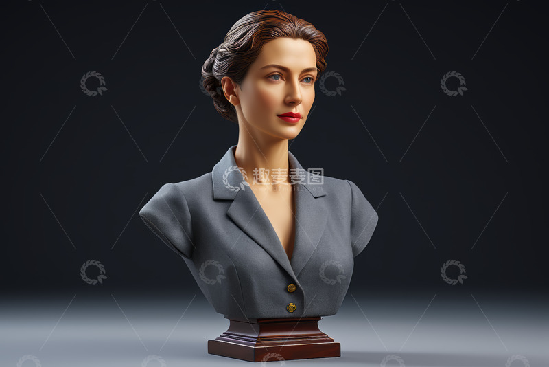 高清大图下载【趣麦麦图】女性半身雕像艺术素材