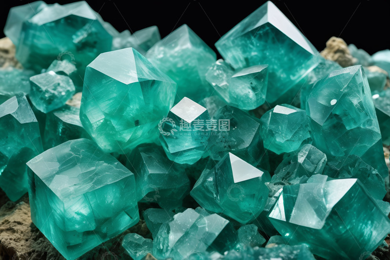 高清大图下载【趣麦麦图】绿色晶体微距特写