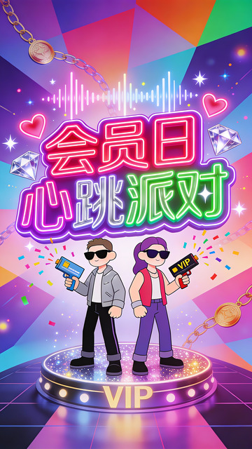 会员日心跳派对的专属狂欢