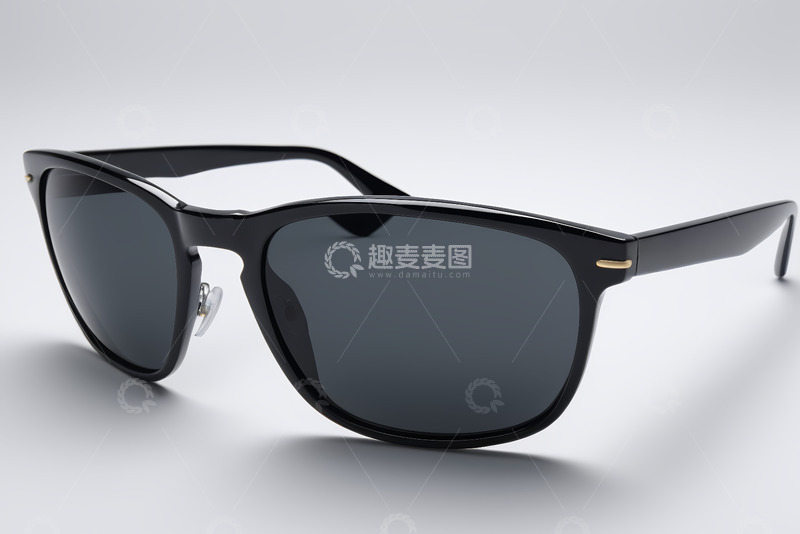 高清大图下载【趣麦麦图】黑色时尚太阳镜特写