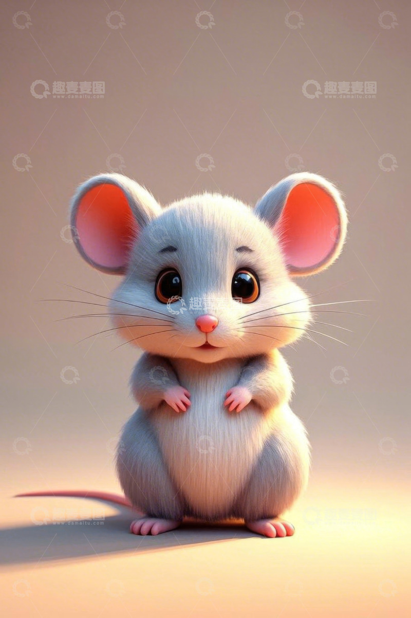 高清大图下载【趣麦麦图】可爱卡通老鼠形象素材