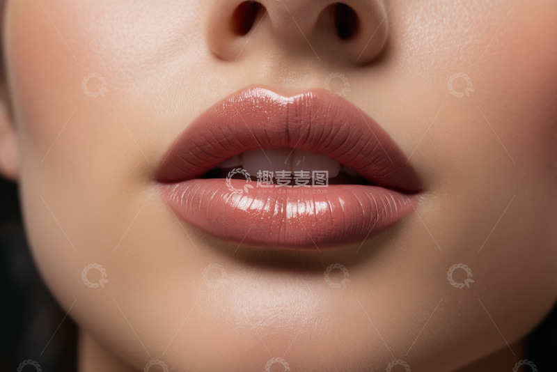高清大图下载【趣麦麦图】女性嘴唇特写美容相关素材