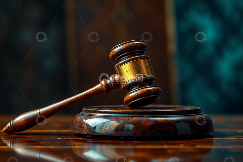 高清大图下载【趣麦麦图】法庭木槌特写