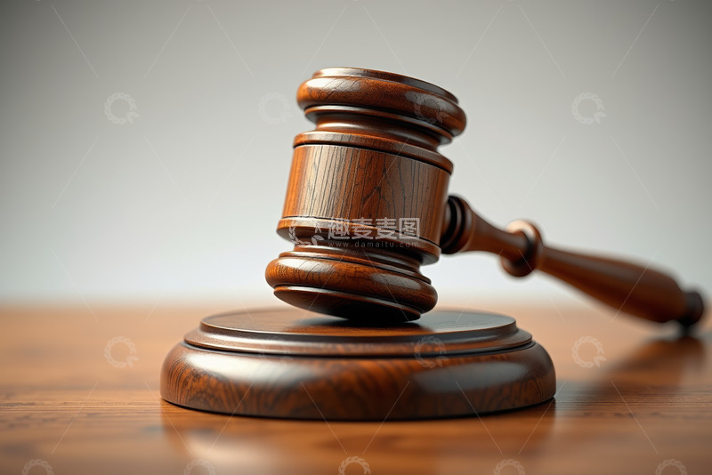 高清大图下载【趣麦麦图】法庭木槌特写
