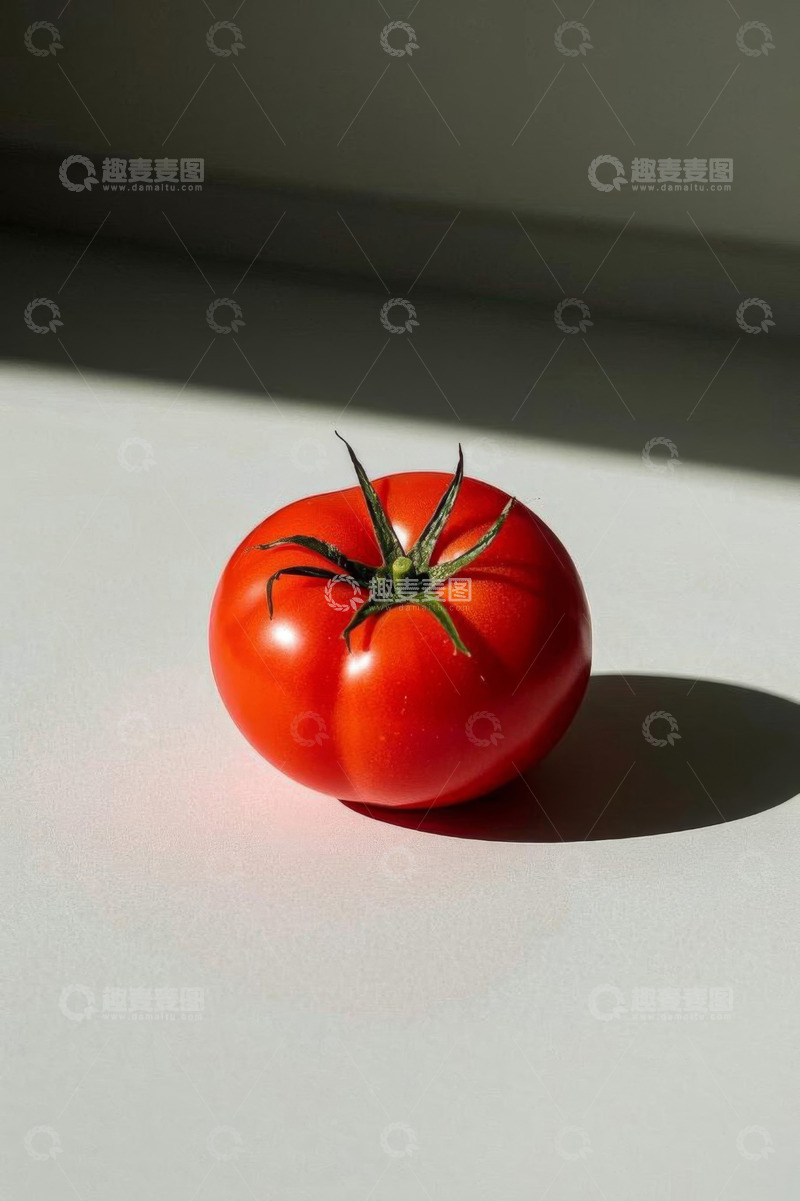 高清大图下载【趣麦麦图】红色新鲜番茄静物特写