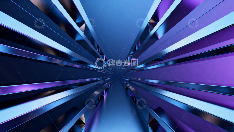 高清大图下载【趣麦麦图】科技风隧道背景069