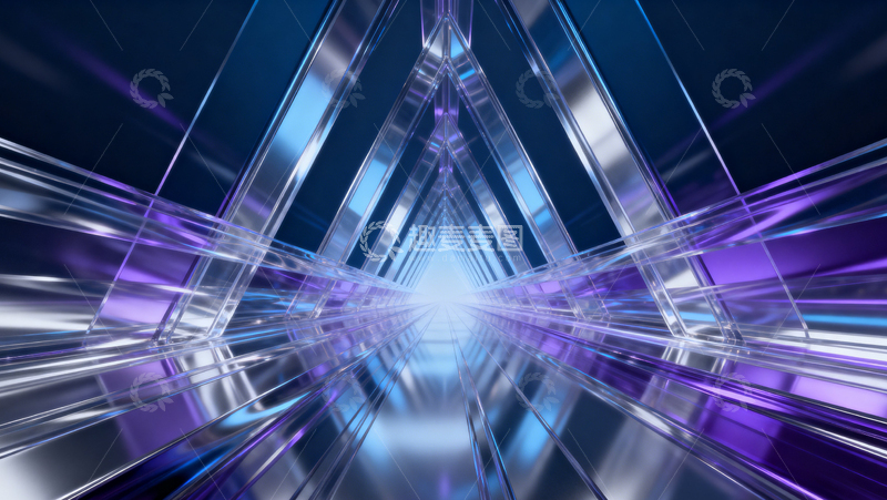高清大图下载【趣麦麦图】科技风隧道背景063