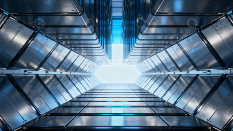 高清大图下载【趣麦麦图】科技风隧道背景061