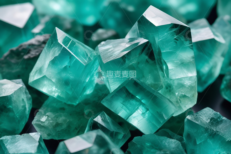 高清大图下载【趣麦麦图】绿水晶微距特写素材