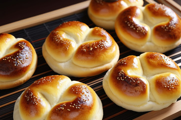 烘焙面包特写素材