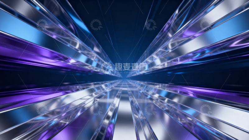 高清大图下载【趣麦麦图】科技风隧道背景066