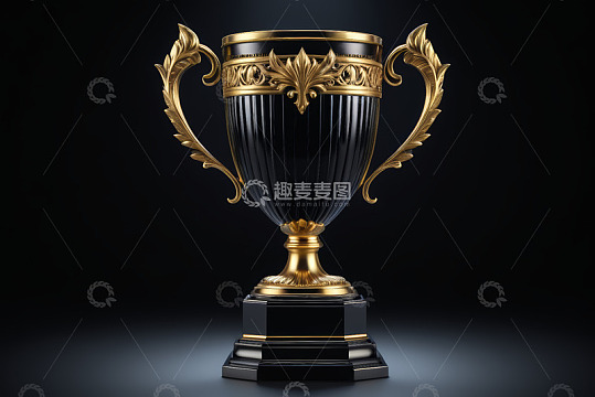 黑金奖杯特写