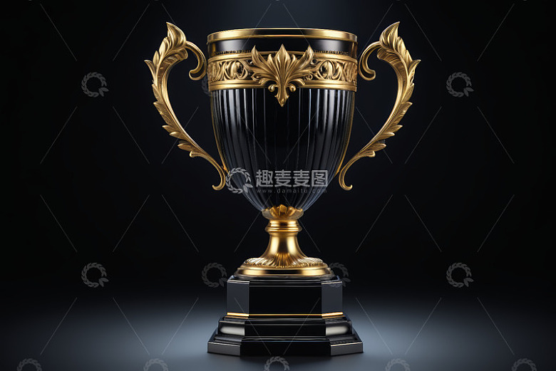 黑金奖杯特写