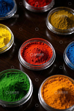 多彩粉末艺术创作素材