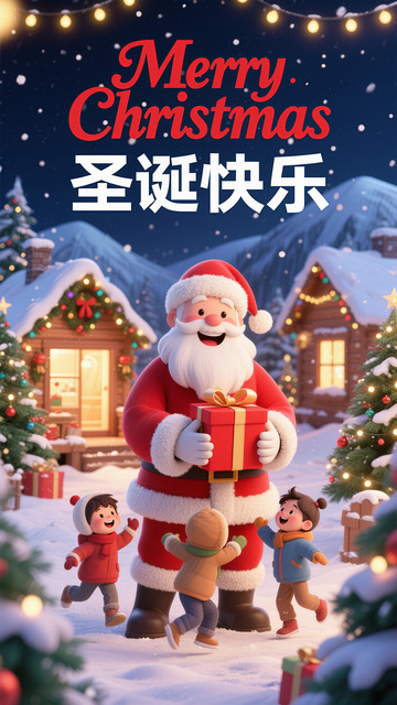 圣诞节海报素材