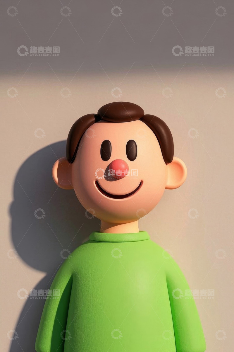 高清大图下载【趣麦麦图】卡通人物半身像