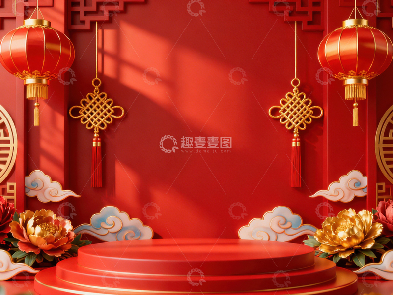 高清大图下载【趣麦麦图】 新年元旦春节背景_普屏429