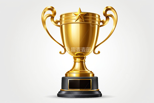 金色奖杯特写
