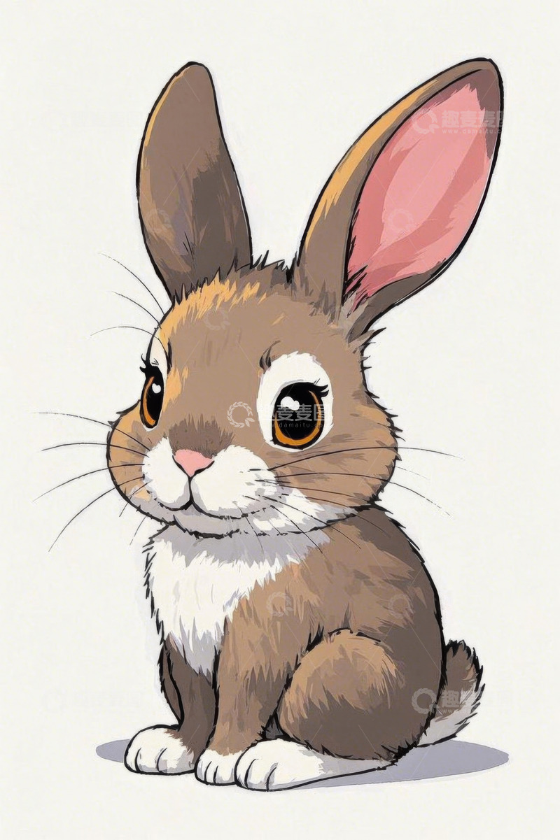 高清大图下载【趣麦麦图】可爱卡通兔子素材