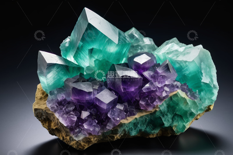 高清大图下载【趣麦麦图】多彩矿物晶体特写