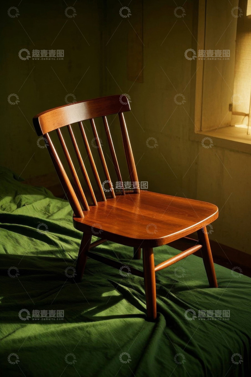 高清大图下载【趣麦麦图】室内木质椅子光影素材