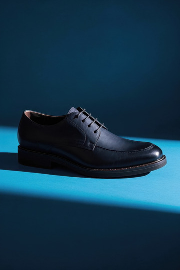 黑色皮鞋特写素材