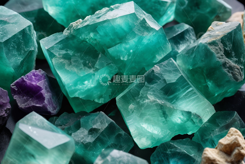 高清大图下载【趣麦麦图】绿宝石矿物特写