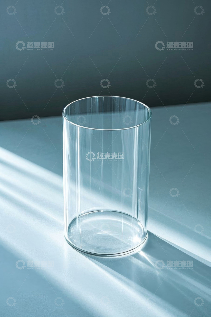 高清大图下载【趣麦麦图】透明玻璃杯静物特写
