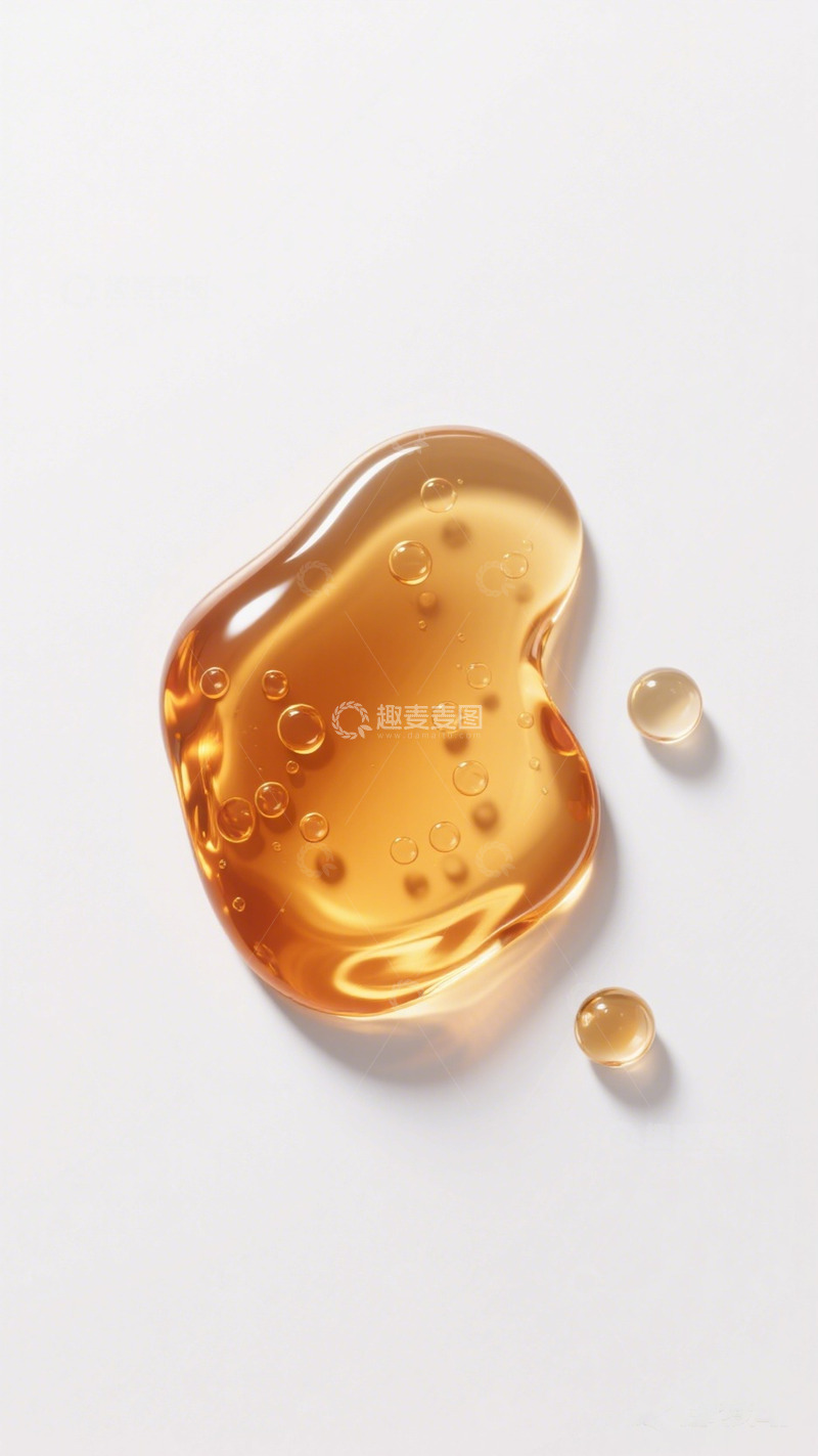 高清大图下载【趣麦麦图】金灿灿油状液体特写