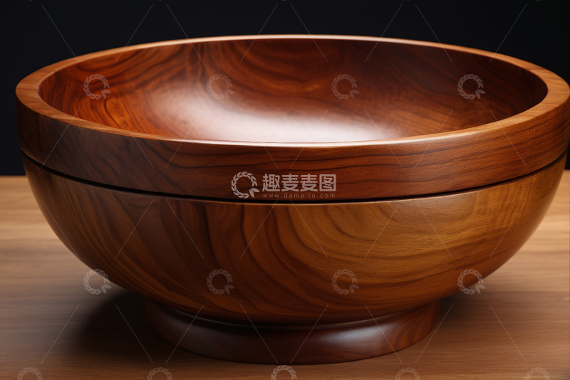 高清大图下载【趣麦麦图】木质碗特写素材