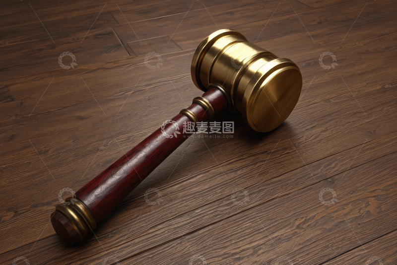 高清大图下载【趣麦麦图】木质桌面上的法官木槌