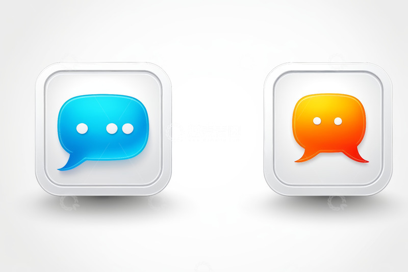 高清大图下载【趣麦麦图】聊天对话图标设计素材