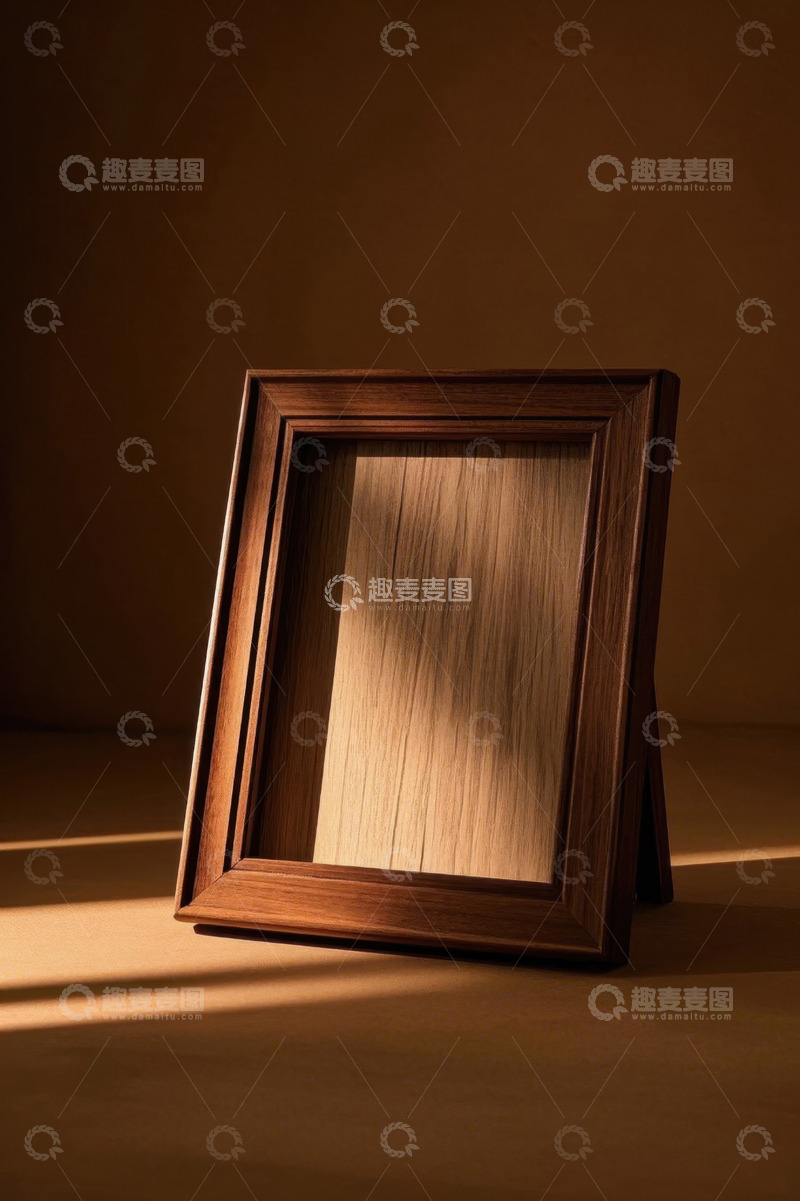 高清大图下载【趣麦麦图】木质相框特写